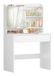 Vasagle RDT118W01 Kaptafel met Spiegel en Lade, Wit