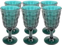 Kare Design Wijinglazen Tissue blauw (6/set)