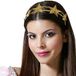 BigBuy Atosa Verkleed diadeem sterren - goud - mini hoedje - meisjes/dames - Prinses/1001 nacht