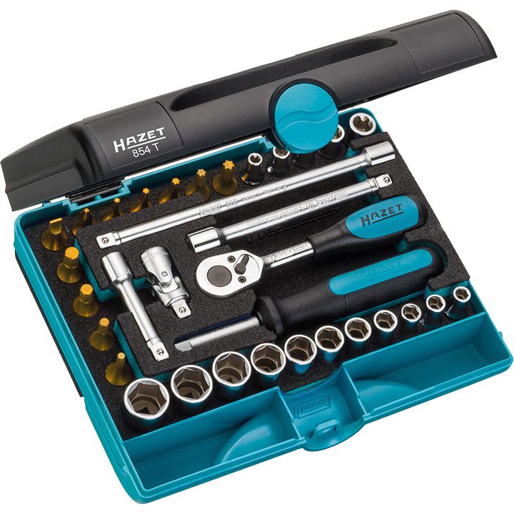 HAZET Dopsleutelset 33-delig 1/4 854T