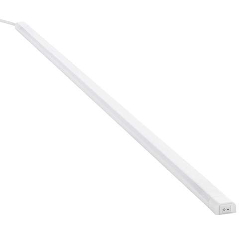SEBSON LED Onderbouwlamp 230V Neutraal Wit - LED Kastverlichting 80cm 12W 1000lm 4000K IP20, LED Lichtbalk met Stekker en Schakelaar - 24x13x800mm