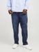JACK&JONES Heren Jeans Slim Fit Katoen Blend Blauw Denim W42 x L36