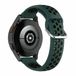 By Qubix - Siliconen sportbandje met gesp - Donkergroen + zwart - geschikt voor Huawei Watch 5 - 46mm