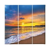Homemania Wandfoto, 3-delig, natuur en landschappen per woonkamer, kinderkamer, meerkleurig, 69 x 3 x 50 cm, HM203PKNV-12, polyester, hout