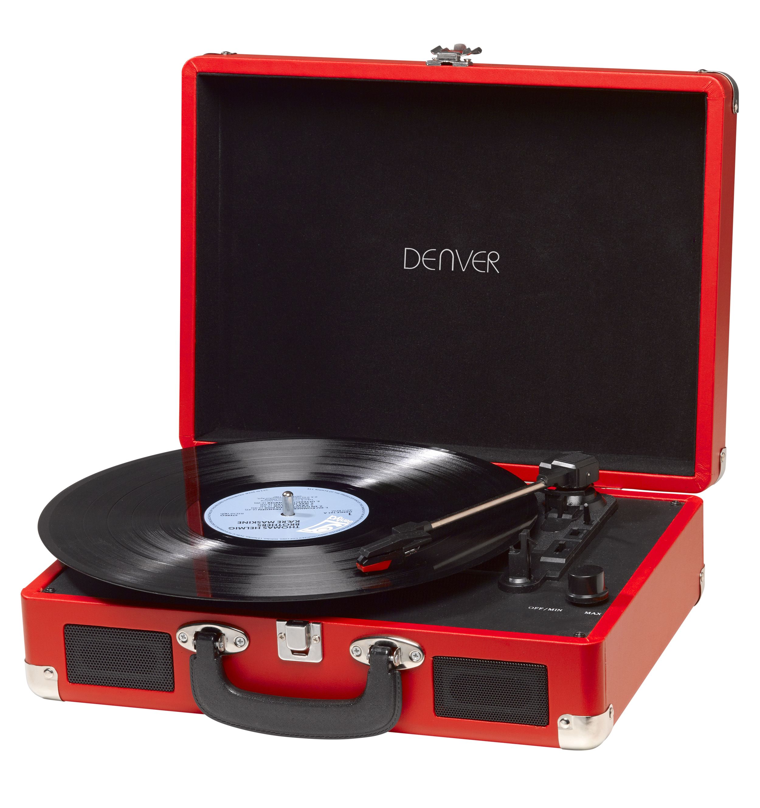 Denver VPL-120RED - Retro Platenspeler - Rood