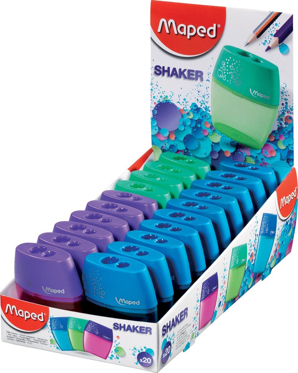 Maped Potloodslijper Shaker 2 gaats in een doos