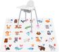Tapis de jeu sans marque sous la chaise haute - Étanche et lavable - 135x135 cm