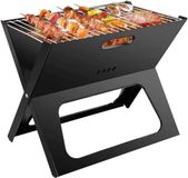 Naturn Living Bol Opvouwbare Houtskool Barbecue - Mat Zwart