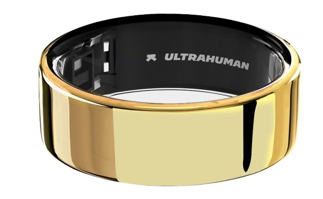 Ultrahuman Ring Air - Gold - Ringmaat 13 - Smart Ring - Slaap Tracking - Hartslag & Temperatuur Monitoring