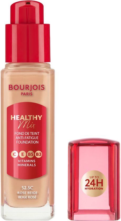 Bourjois Healthy Mix Anti-Fatigue Foundation - 52.5C Rose Beige - 30 ml