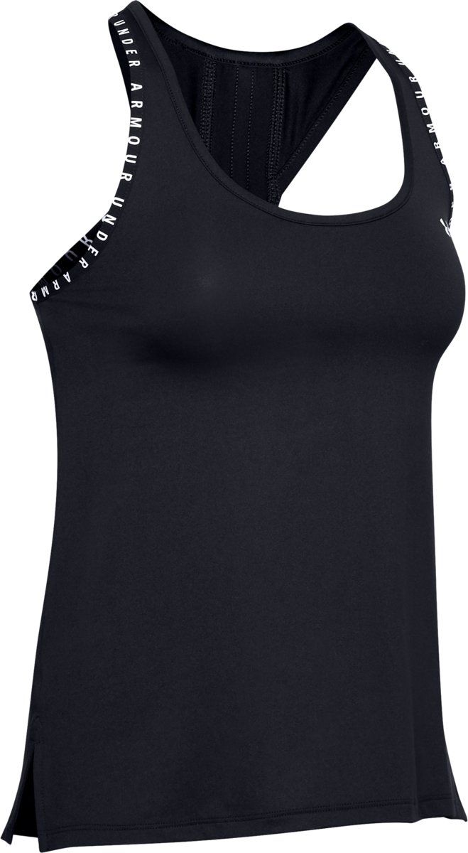 Under Armour Knockout Tank Dames Sporttop - Maat M - Black / Black / White