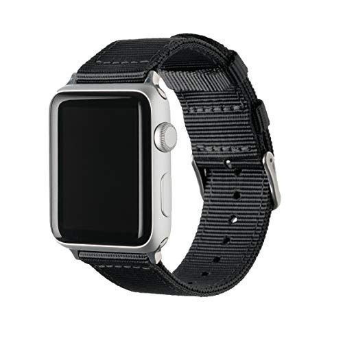 Archer Watch Straps - Vervangende Horlogebanden voor Apple Watch (Zwart, Roestvrij Staal, 42/44/45mm)