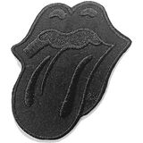 The Rolling Stones - Classic Tongue Black Patch - Zwart