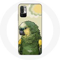 Maniacase Hoesje voor Xiaomi Poco M3 Pro Amazone papegaaien groen