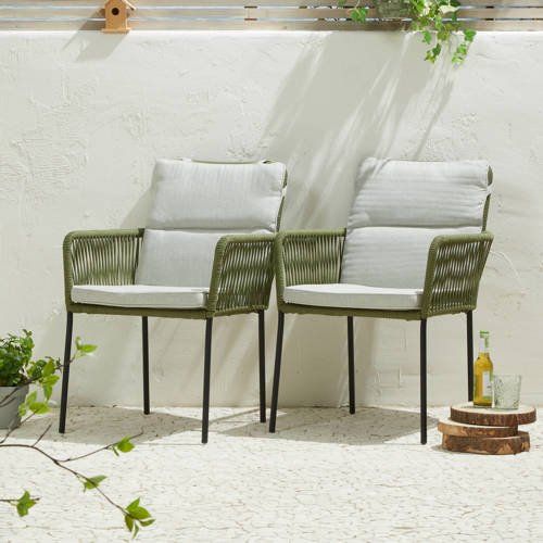 Tuinstoel New Orleans - Groen (Set van 2)