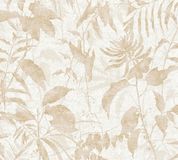 A.S. Création Metropolitan Stories Hot Spots Vliesbehang - Crème Goud Wit - Botanisch & Tropisch - Bladeren