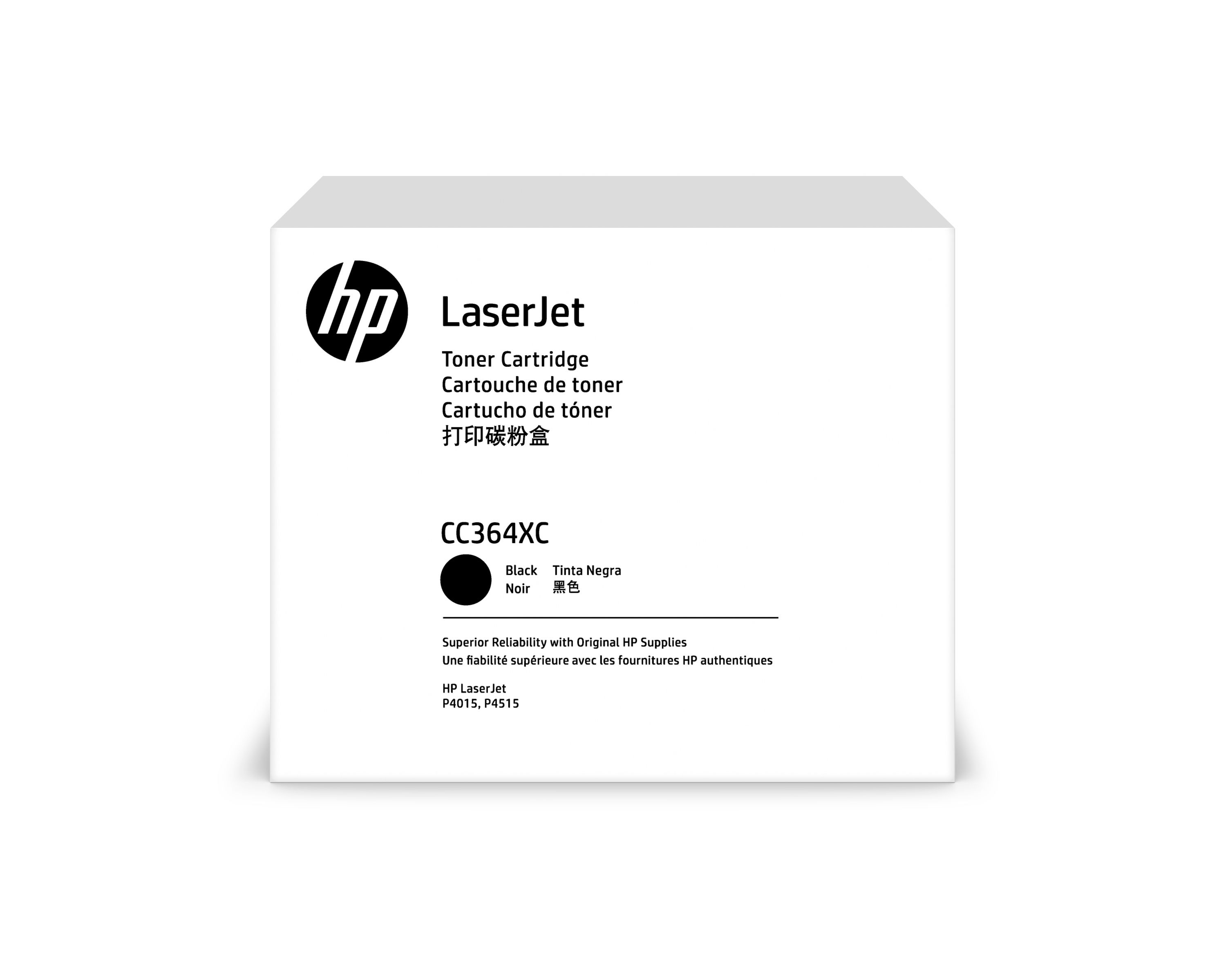 HP CC364XC Zwart Toner Cartridge - 24.000 Pagina's - Compatibel met HP LaserJet P4014/P4015/P4515