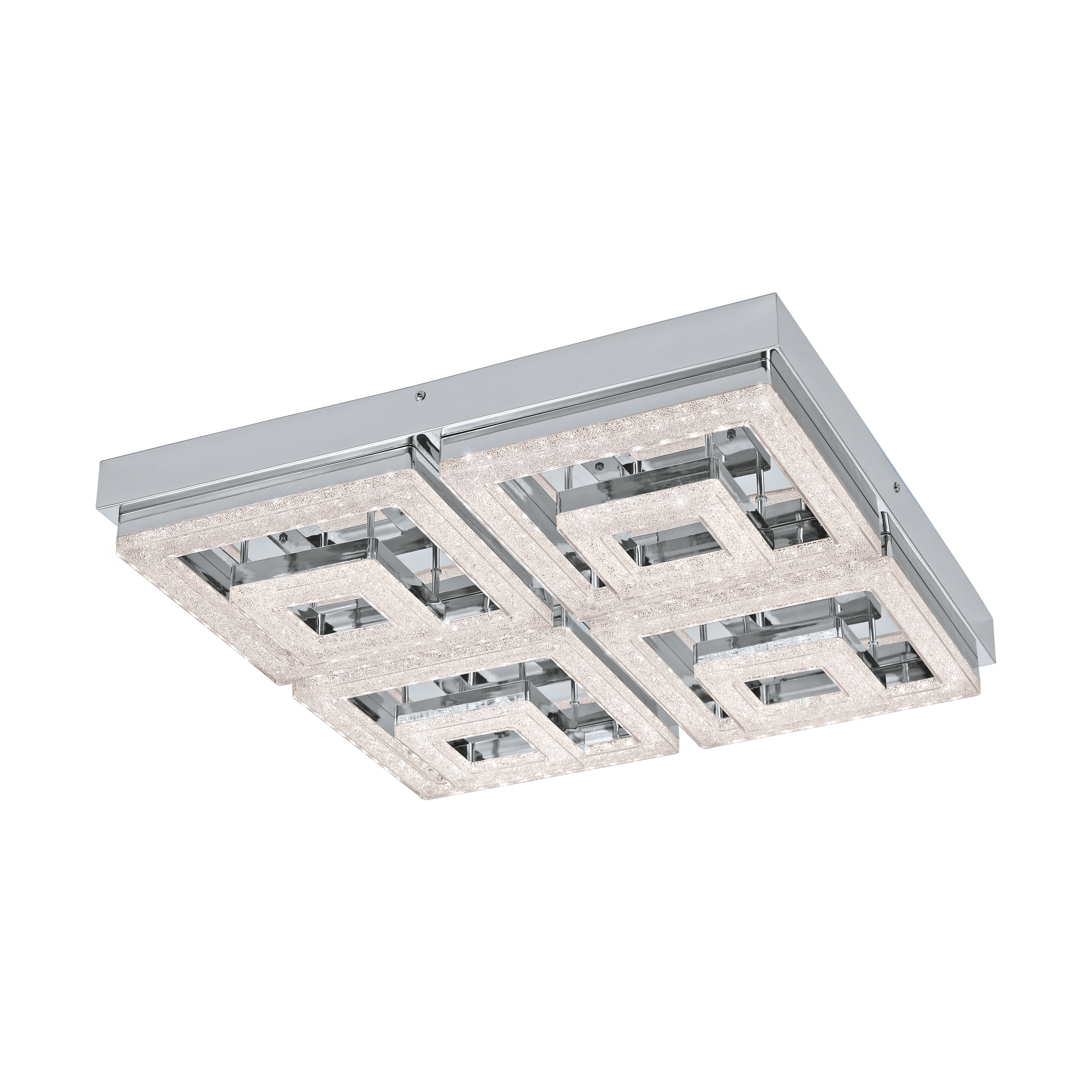 EGLO Fradelo Plafondlamp - Grijs - 1250 lumen - 3000 kelvin