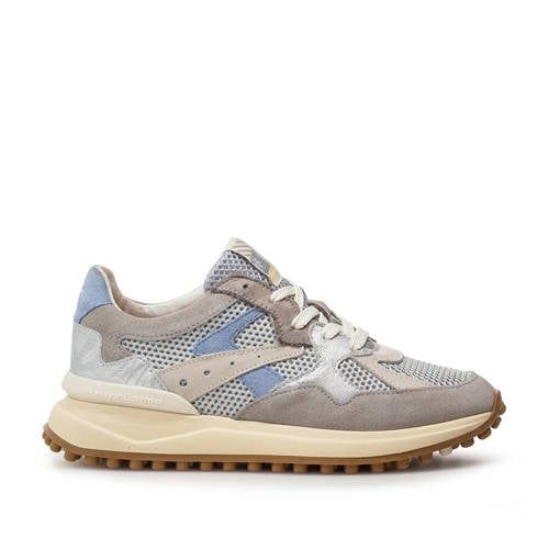Floris van Bommel Noppi 46.03 leren sneakers zilver