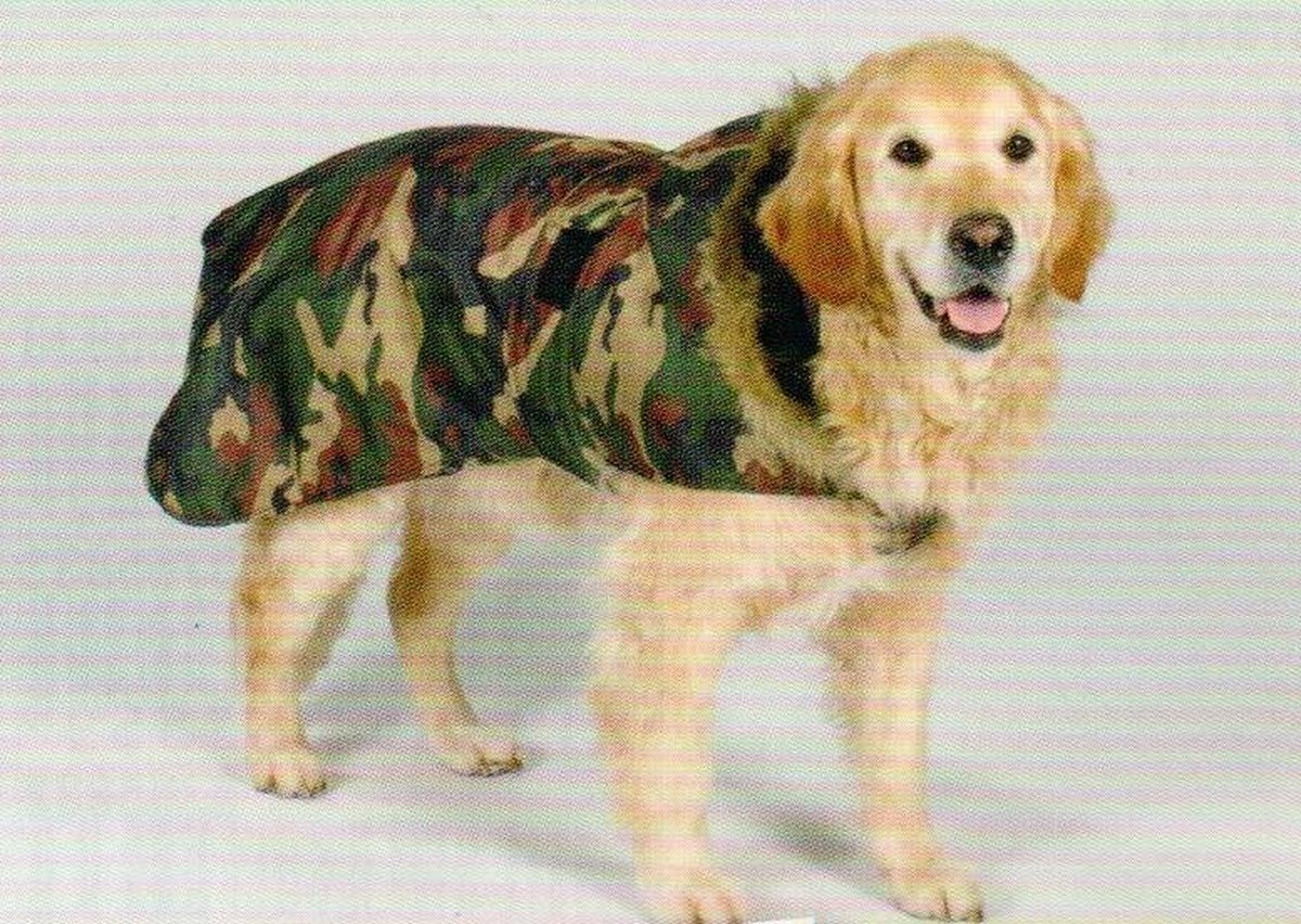 Pet Products Hondenjasje Camouflage met bontkraag - Ruglengte 50 cm camouflage