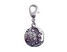 INNSPIRO Nice Charms Maan met sterren, metalen hanger met karabijnhaak, 13 x 15 mm, 25 u., 9x15mm., Metaal, Geen edelsteen