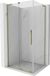 Mexen Velar L cabine de douche coulissante 100 x 110 cm, transparent, or