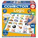 Educa Logic Connector | Jeu éducatif avec plus de 90 questions et réponses. 12 thèmes différents en format livre et crayon avec lumière et son. Recommandé à partir de 3 ans (20393)