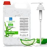 Aloë Vera-gel, 100% natuurlijk, biologisch geteeld, hydraterend gezicht, lichaam, haar, kalmerend na ontharing, anti-bruine vlekken, regenererende huid, 2000 ml