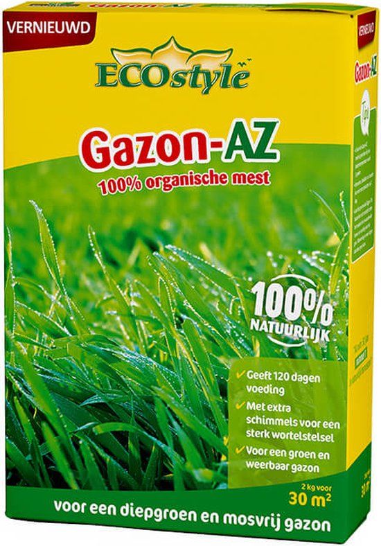 ECOstyle Gazon AZ Organische Gazonmest - 2 KG