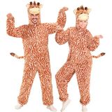 Widmann - Kostuum giraf, pluche overall, dierenkostuum, safari-kostuum, carnavalskostuum, carnaval