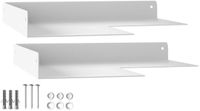 SOTECH 2 stuks Hoekwandplank HOVER-XII 250x250x30mm wit