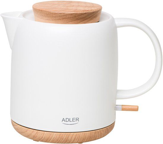 Adler AD 1304 - Waterkoker - Keramisch - 1.0L - 1200W - Ecru