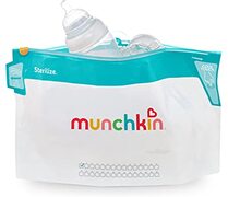 MUNCHKIN Cool Touch steriliseerzakjes voor de magnetron, pak van 6 herbruikbare zakjes