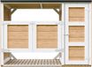 Timbela M981A-HARVEST HONEY - LP SmartSide Kliko ombouw - 2x240L - met deuren - container ombouw hout