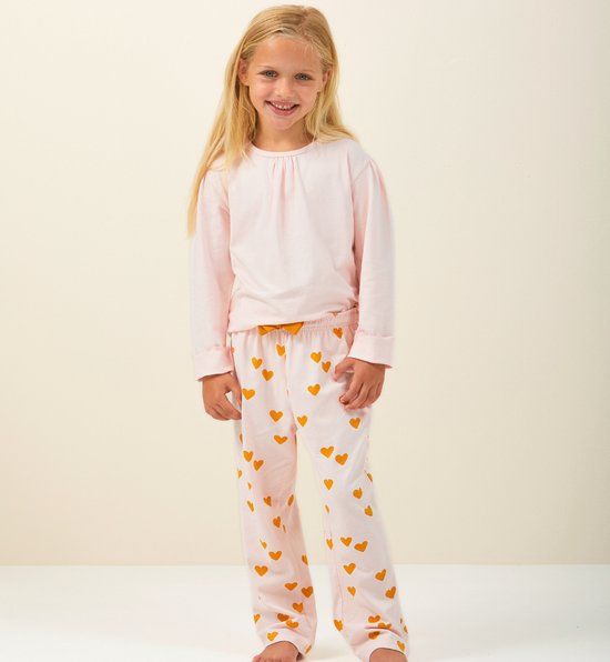 Little Label meisjes pyjama-set roze harten 14Y/158-164