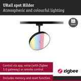 Paulmann 230V-railsysteem lamp URail 7.5 W Zwart (mat)