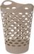 5Five Flexibele wasmand/opbergmand - rond - beige - 60 liter - D41 x H66 cm