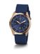 Guess Max Analoog Quartzhorloge Blauw Kast Gemaakt Van 100% Roestvrij Staal En Een Armband Van 100% Siliconen 42 GW0494G2, GW0494G4, GW0494G5