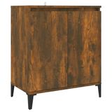 VidaXL Dressoir 60x35x70 cm Bewerkt Hout Gerookt Eikenkleurig