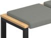 vidaXL Coussin de banc 2 pièces Velours texturé Gris foncé Profondeur 35 cm
