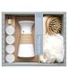 LAROOM 13856 – cadeauset SPA lavendel met oliebrander en 4 kaarsen, wit