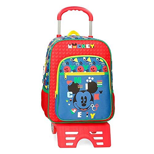 Disney Mickey Shape Shifter schoolrugzak met trolley, meerkleurig, 27 x 38 x 11 cm, polyester, 11,29 l