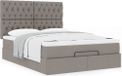 Maison Exclusive - Cadre de lit ottoman avec matelas taupe, 140x200 cm, textile