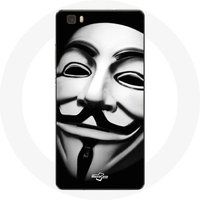 Maniacase Etui voor Huawei P8 We Are Legion Anonymous Mask