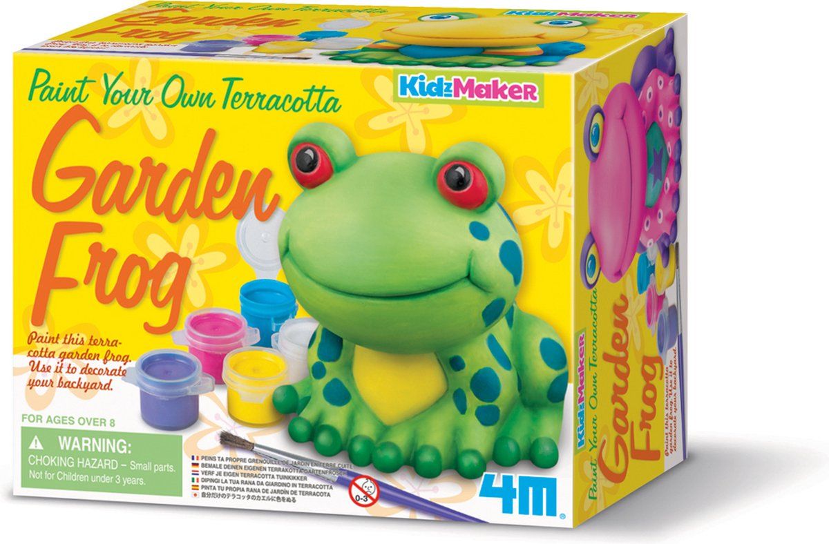 4M Knutselen - Verf je eigen terracotta kikker - 6cm