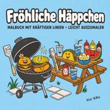 Fröhliche Häppchen Malbuch für Erwachsene und Kinder