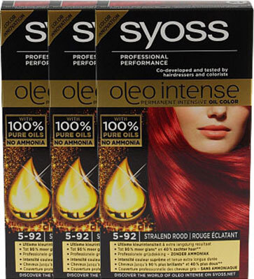 Syoss Oleo Intense 5-92 Stralend Rood Voordeelverpakking