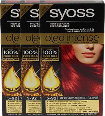 Syoss Oleo Intense 5-92 Stralend Rood Voordeelverpakking