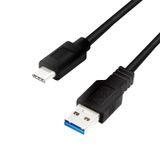 LogiLink CU0166 USB-kabel USB 3.2 Gen 1 (3.1 Gen 1) 0,15 m USB A USB C Zwart