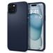 Spigen Liquid Air iPhone 15 Cover - Marineblauw